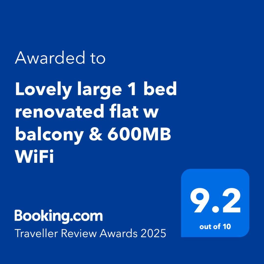 Lovely Large 1 Bed Renovated Flat W Balcony & 600Mb Wifi London Luaran gambar